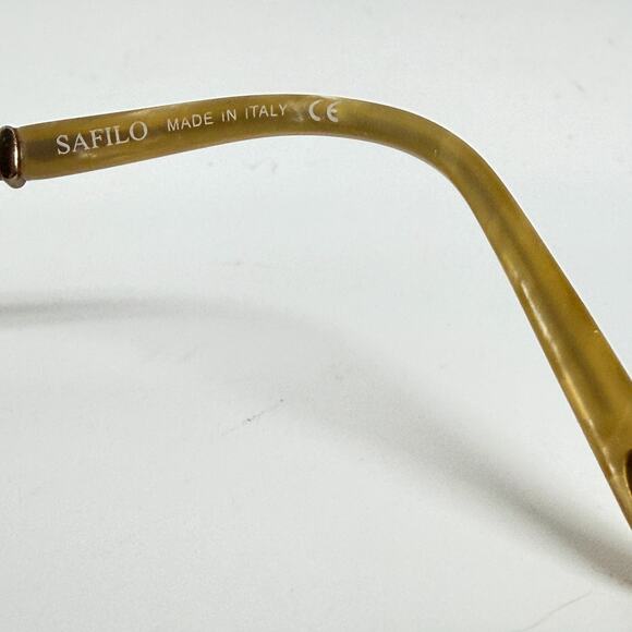 Safilo Emozioni 4351 Eyeglasses Frame Women's Gold Half Rim Rectangular 19771 - Picture 6 of 8